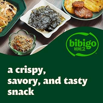 Bibigo Wasabi Flavor Seaweed Snack, Non GMO, Gluten Free, 0.35 Ounces (Pack Of 1)