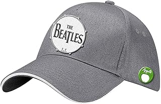 The Beatles Baseball Cap Classic Drum Band Logo Official Grey Strapback Size One Size