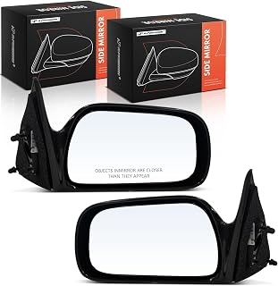 A-Premium Pair (2) Driver and Passenger Side Power Door Mirror - Compatible with Toyota Camry 1997-2001 - Non-Heated, Non-Folding, Black Outside Rear View Mirror - Replace# 8791033150C0