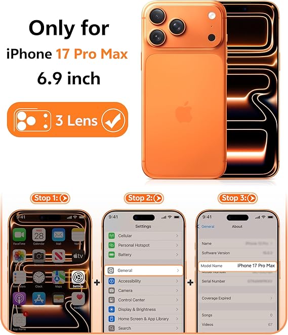 FNTCASE for iPhone 17 Pro Max Case Brown: [Compatible with Magsafe] [Magnetic Phone Cover with Screen Protector] Military Grade Shockproof Protective Dual-Tone Trending Design for 17 ProMax, 6.9 inch