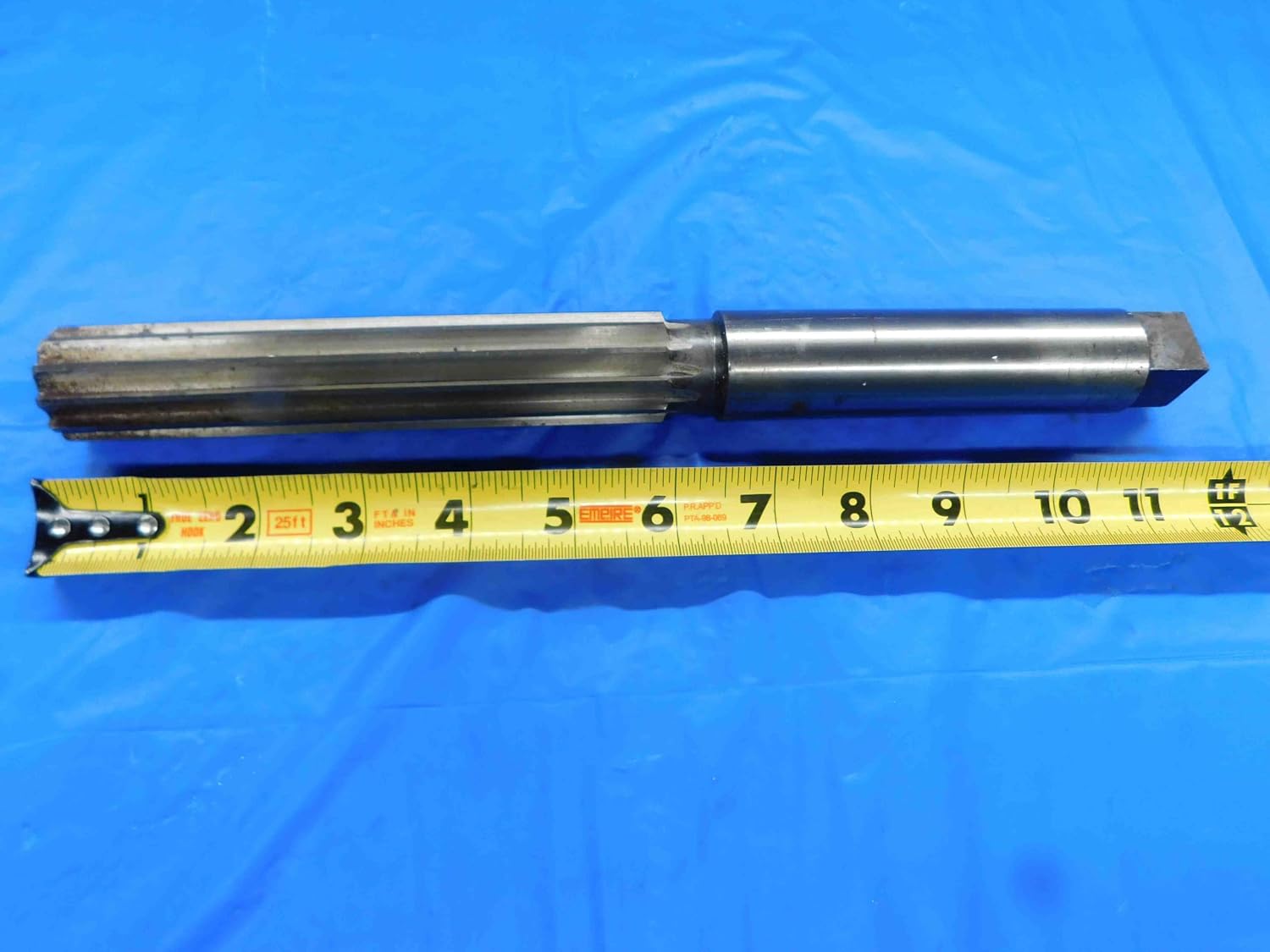 Morse New Bedford 1 3/16 O.D. HSS Hand Reamer 12 Flute 1.1875 ONSIZE USA - BT0188BI3
