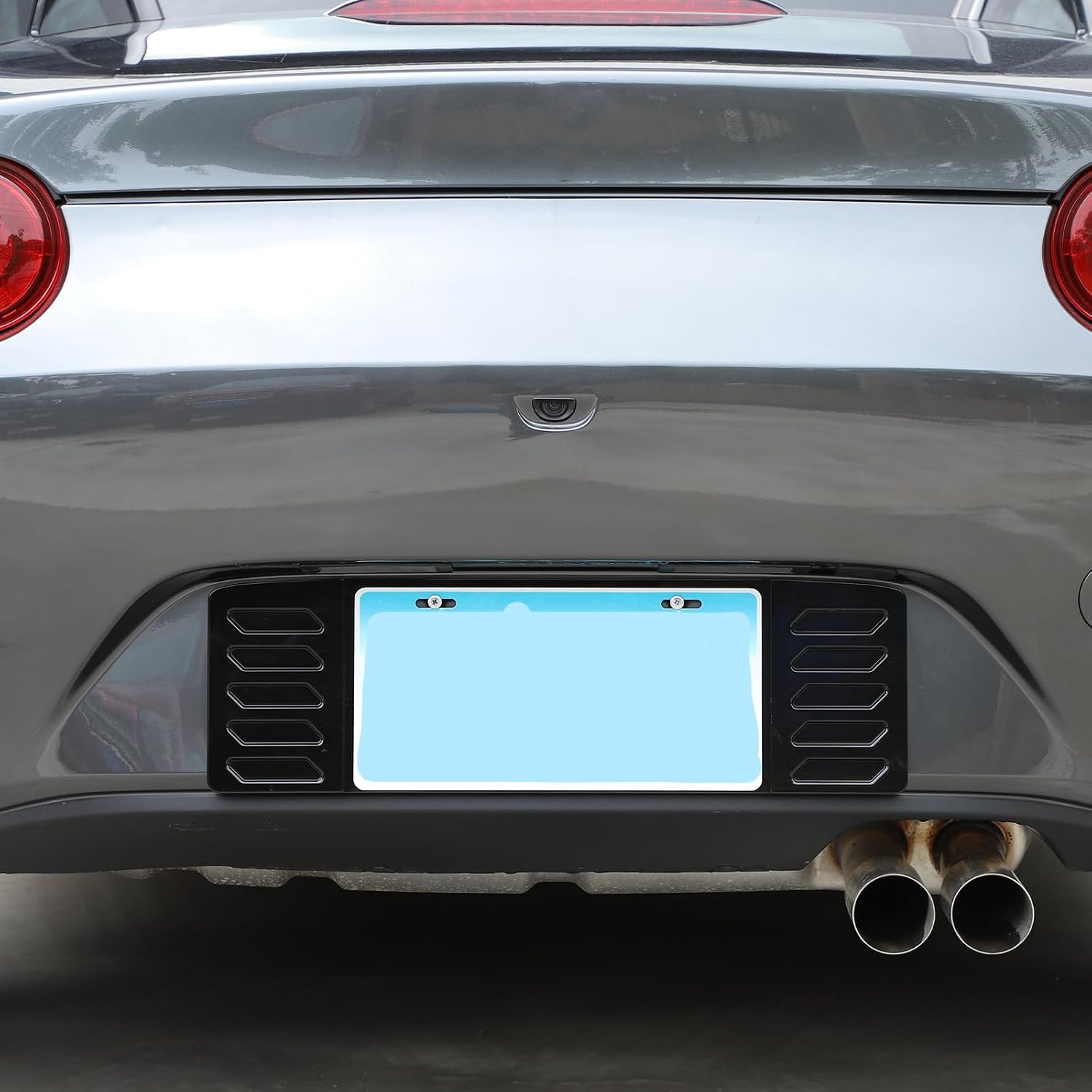 Aluminum Alloy Rear License Plate Decorative Frame,Fit for Mazda MX-5 NC ND RF Miata 2016-2020 2021 2022 2023 2024 2025 2026+,Rear License Plate Decorative Holder,1pcs (Gloss Black, US Version)