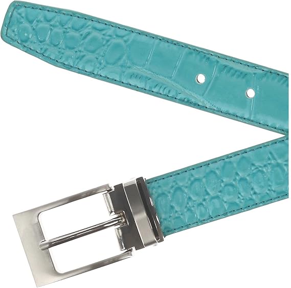 CTM Leather Croc Print Belt