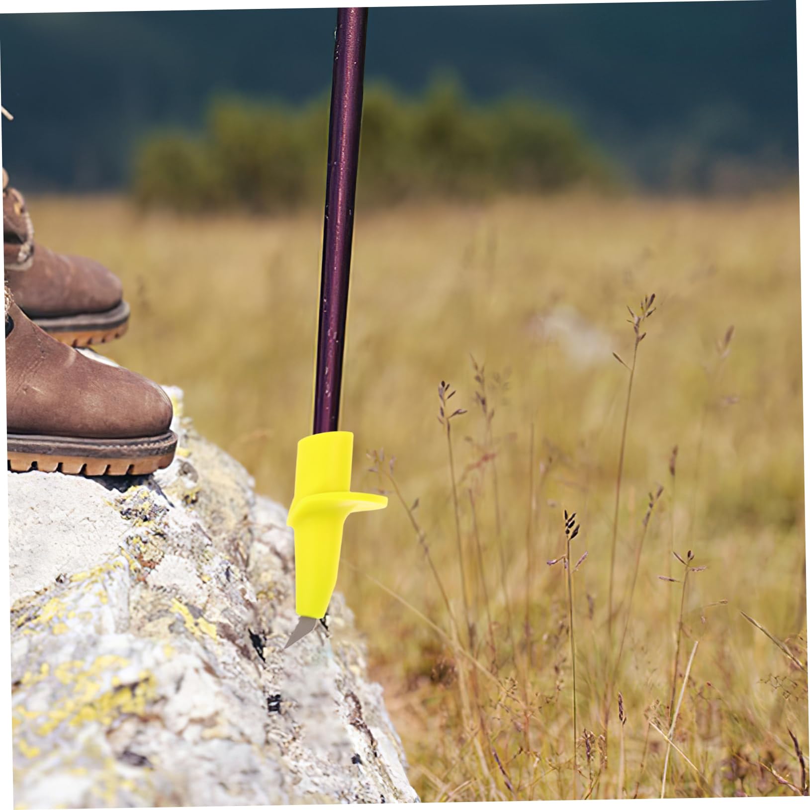 Gogogmee Hiking Supplies Trekking Poles Tip Replacement Non-Slip Cane Tip Crutch Foot Cover Universal for Walking Sticks