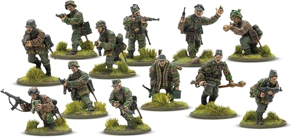 Warlord Games Waffen-SS - 28mm Scale Plastic Miniatures for Bolt Action Highly Detailed World War 2 Miniatures for Table-top Wargaming