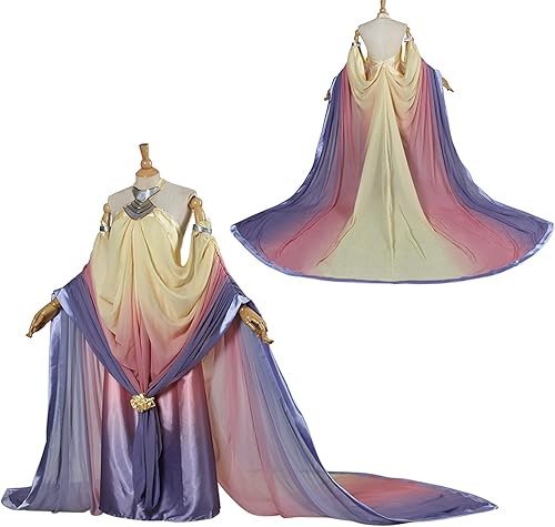 Miniatura 3 de Disfraz de reina Padme para mujer, vestido largo de noche de Padme Amidala, cosplay, corte, uniforme de Halloween