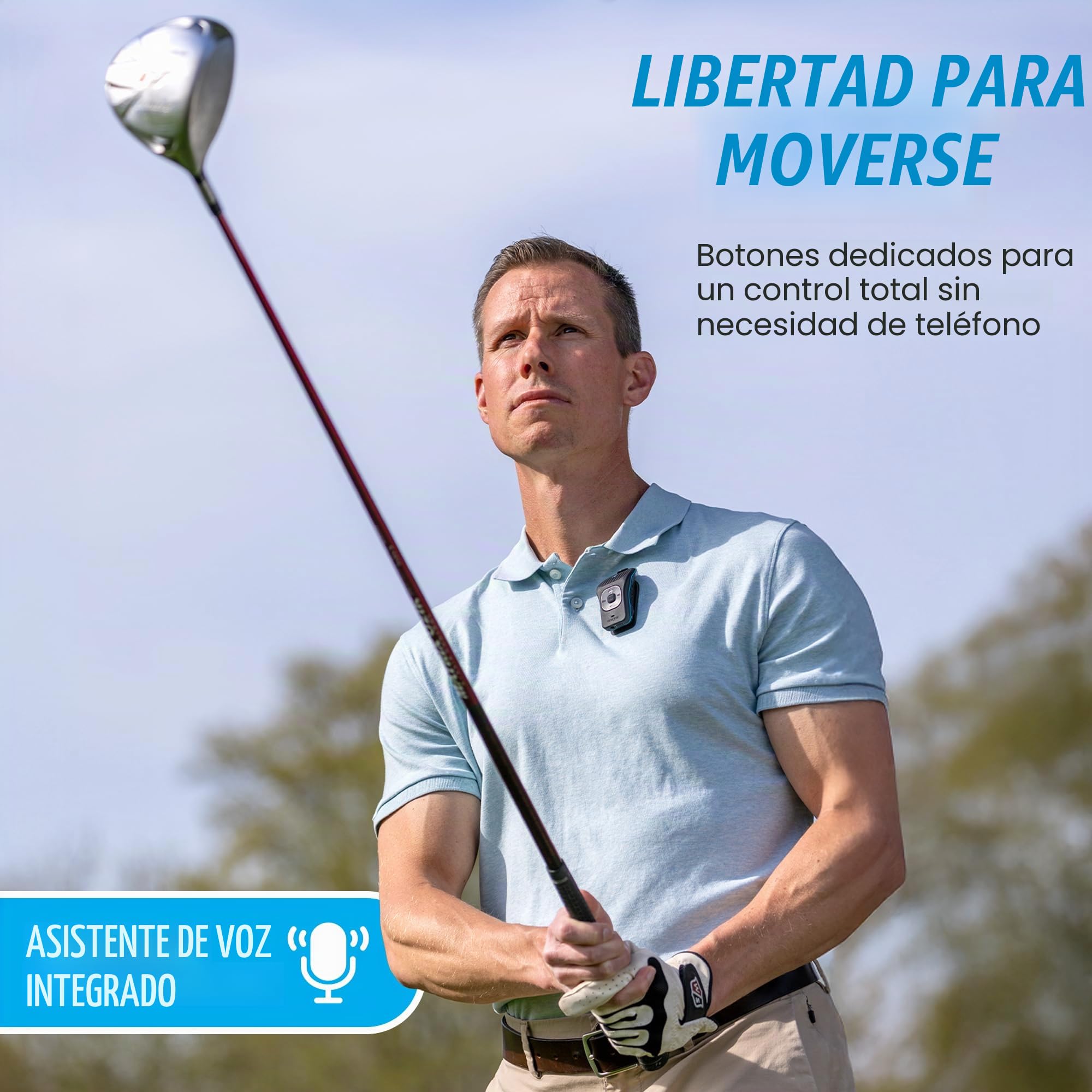 noxgear - Altavoz Bluetooth portátil de 39 g, Mini Clip magnético, Impermeable hasta 15 Horas de reproducción | Bluetooth Clip, Altavoz portátil con micrófono, Alcance de 30,5 m