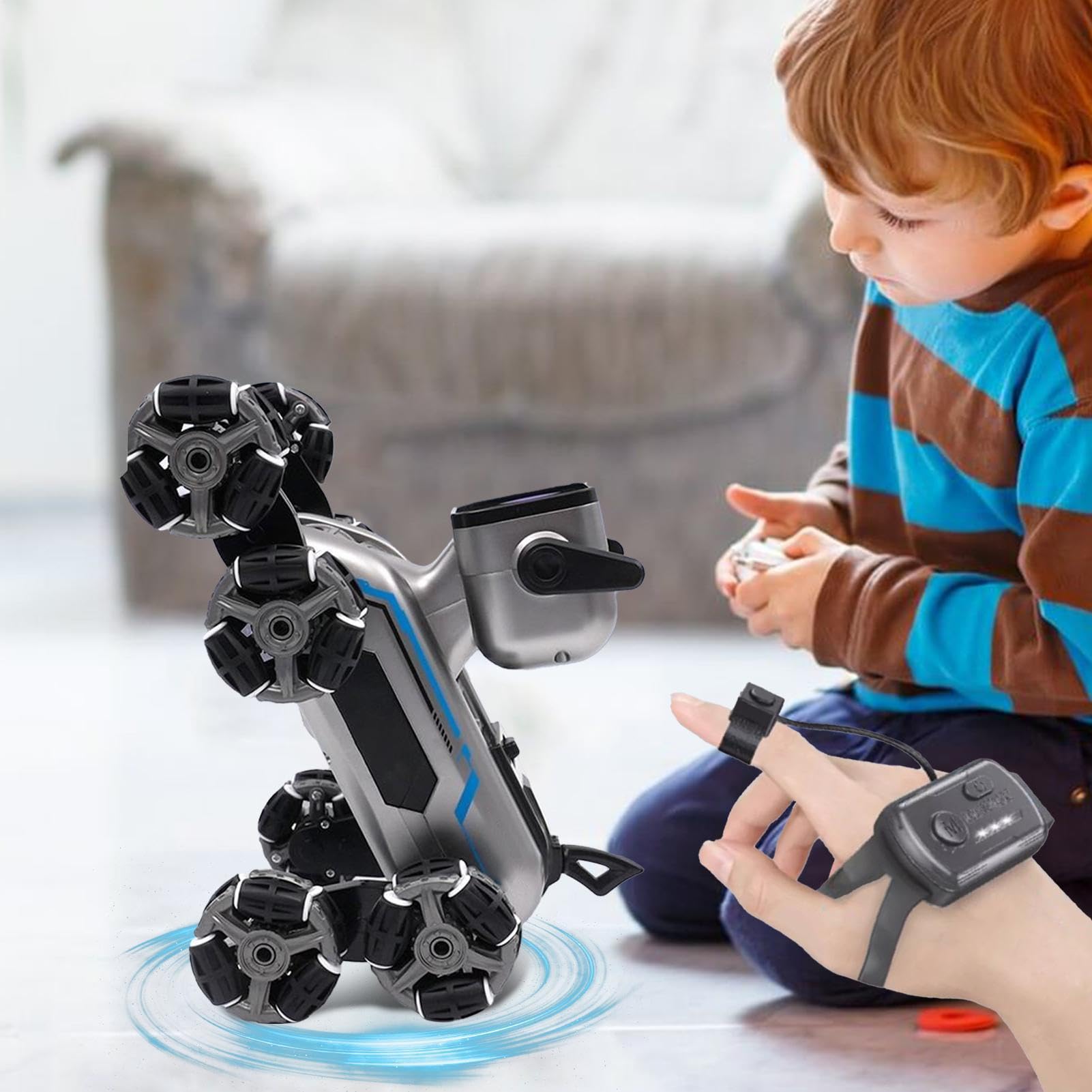 Robot inteligente de perro con control remoto, robot de cachorro