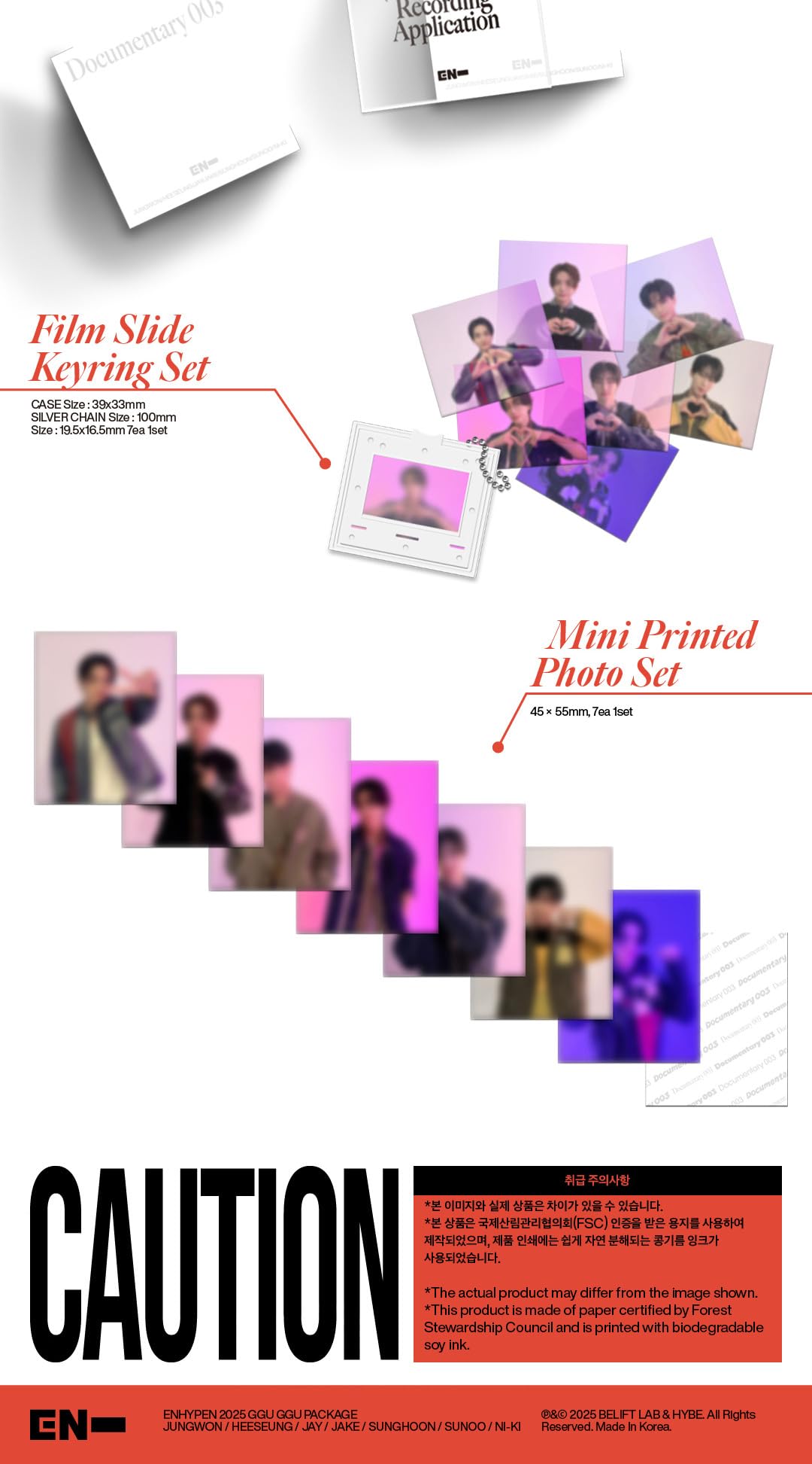 ENHYPEN 2025 GGU GGU PACKAGE ENHYPEN Album [PACKAGE]+Pre Order Benefits+BolsVos K-POP Inspired Freebies