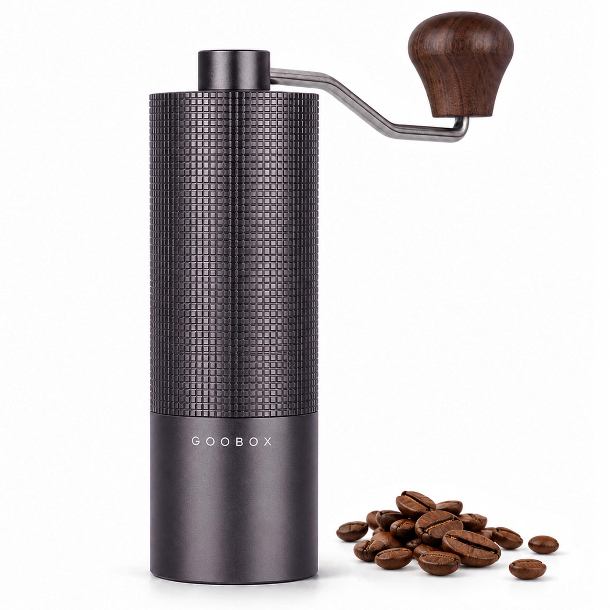 Portable Manual Coffee Grinder, Adjustable Stainless Steel Burr
