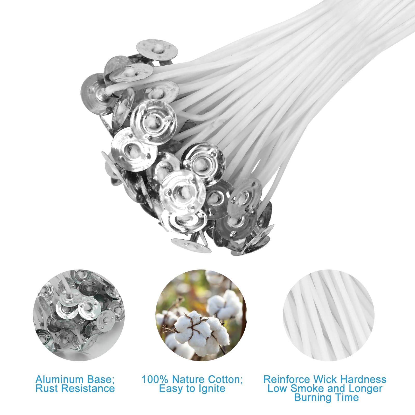 Set Stoppini Per Candele Fai Da Te - 150 Pezzi Con Portacandele E Adesivi - Foto 3