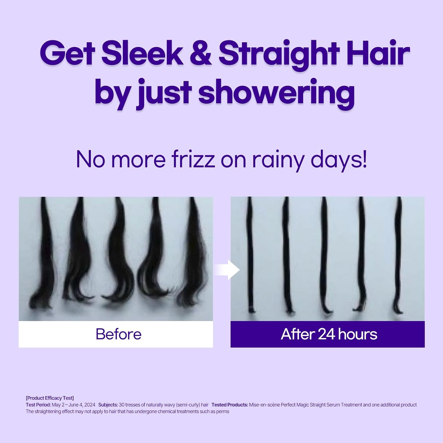 Mise En Scene Perfect Serum Magic Straight - Hair Taming Oil for Frizzy | Heat Protectant | Straightening Fixing | Humidity Hair Products | Coconut Oil | Sleek and Shine | Bergamot Scent, 2.70 Fl Oz - Image 3