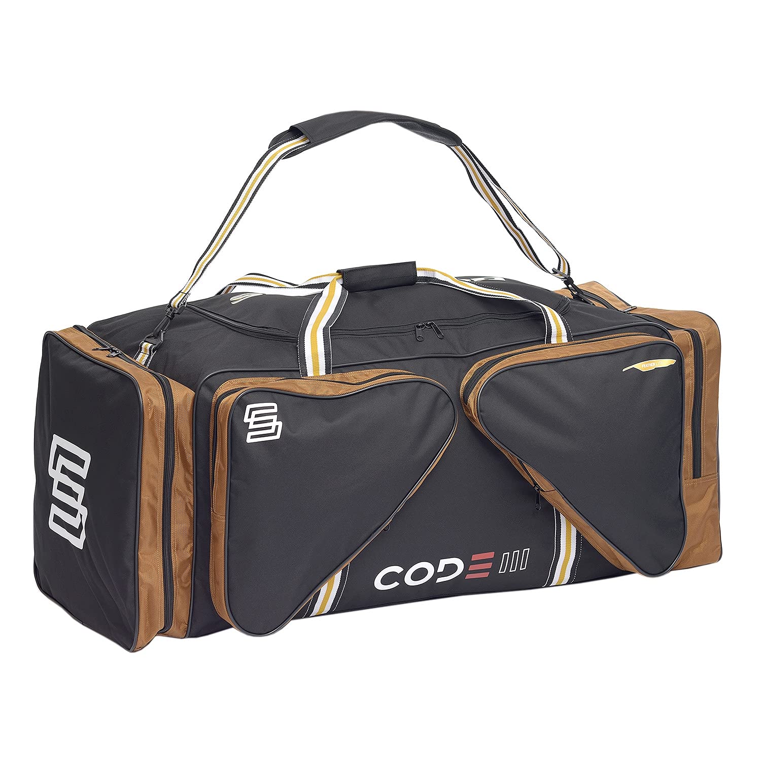 SHERWOOD Sac de transport pour adulte unisexe Code III LE-Large | Sac de transport pour équipement de sport ou de hockey sur glace | avec sangles de transport | 4 compartiments extérieurs | 104 x 60 x