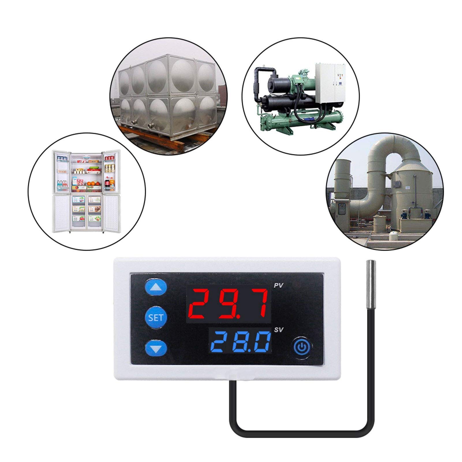 Riscaldatore per Animali Domestici Termostato Digitale regolatore del regolatore di Temperatura -55~120C di Riscaldamento/Raffreddamento Uscita di Controllo 10A Relè Termoregolatore