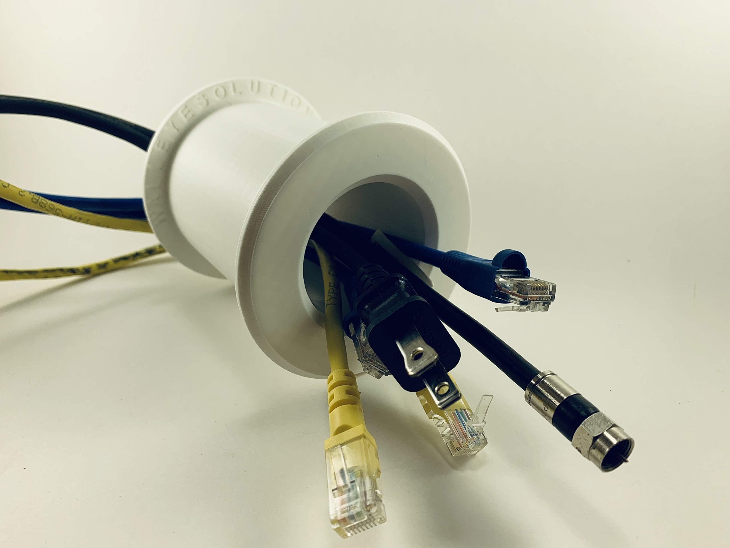 Wall Eye Wall Port 2" ID - 4 1/8" - 6 5/8" Wall or Barrier Thickness Range - Allows The Running of Cable, Cords, Wires, etc. from one Side of a Wall or Barrier to The Other.