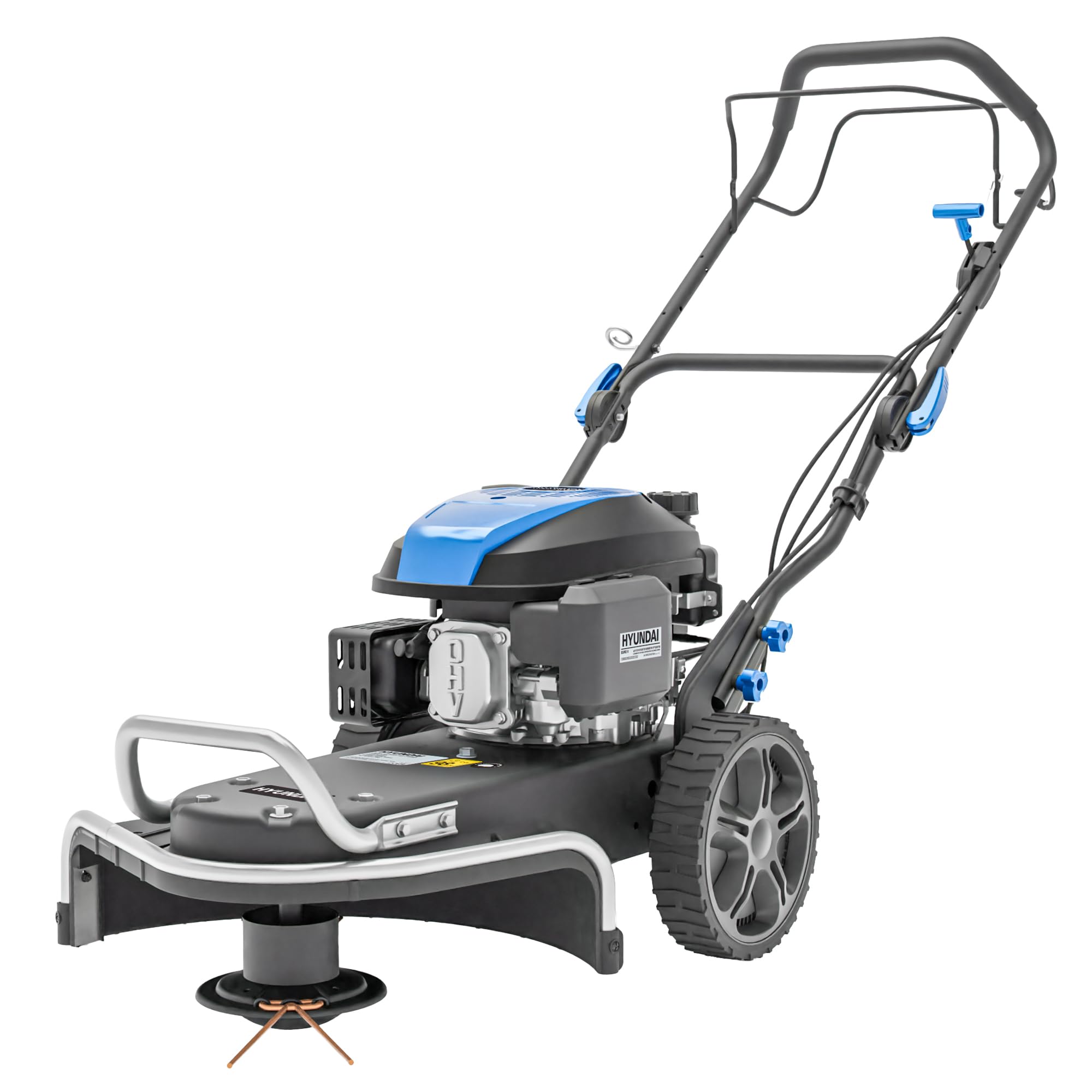 Hyundai Potente césped de gasolina autopropulsado de alta resistencia, cortacésped, HYFT60SP, azul
