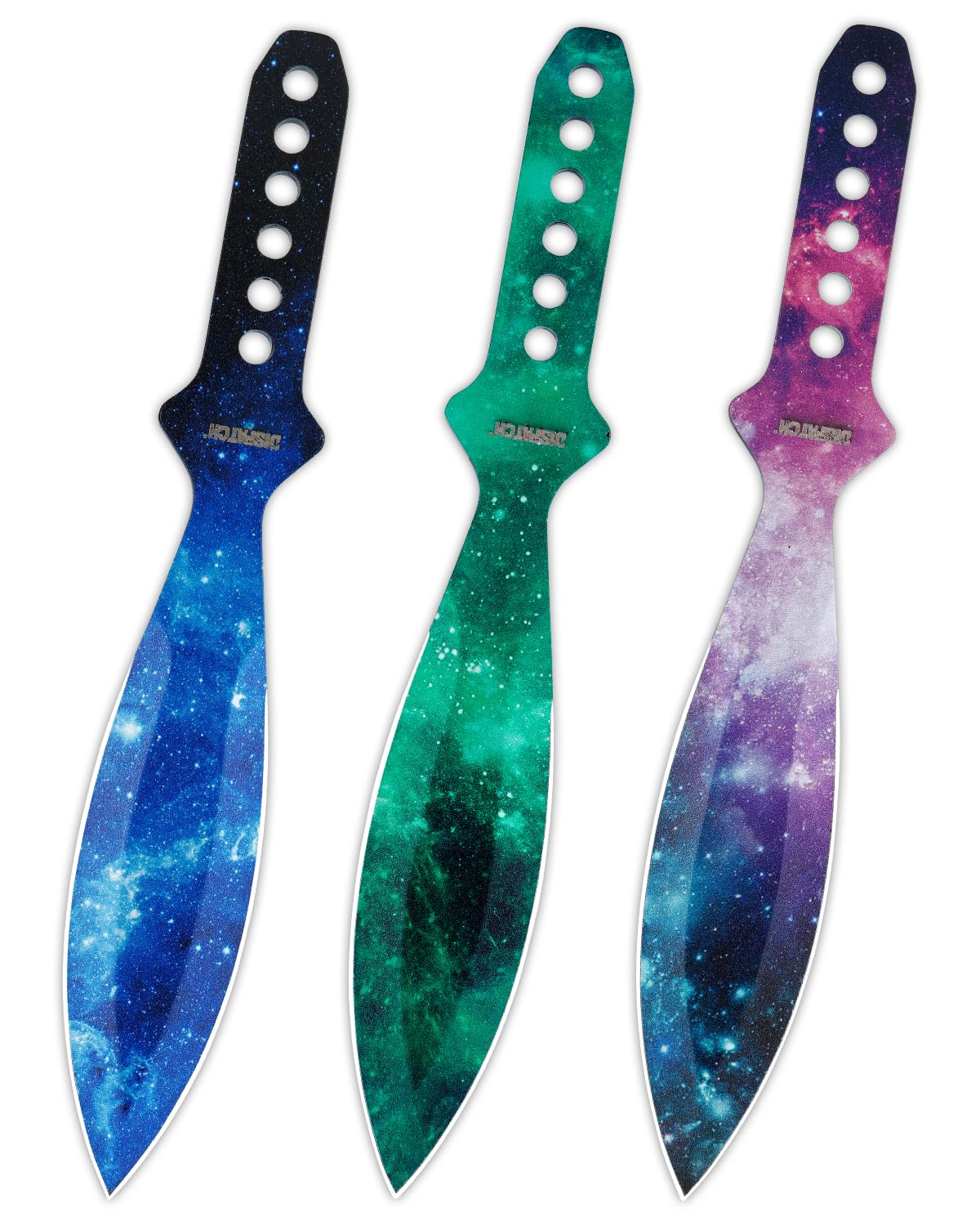 Dispatch Stainless Steel Throwing Knives Set of 3 with Nylon Sheath Well Balanced Kunai Throwing Knife for Recreation and Competition