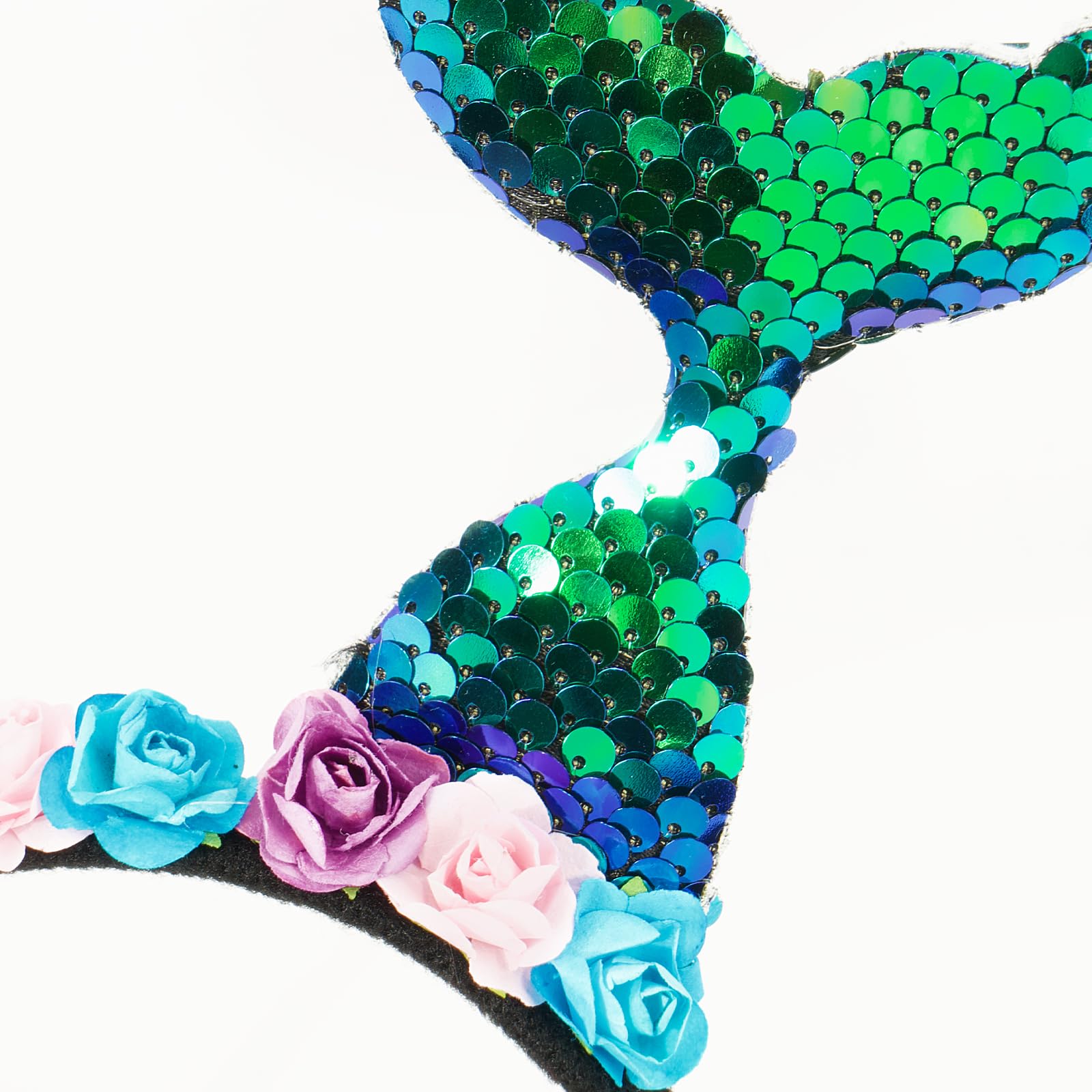 Serre-tête Sirène Scintillant – Queue De Sirène, Tulle Violet Et Étoiles De Mer – Accessoire Cheveux Fille/Femme