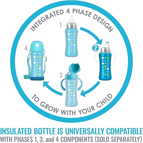 Miniatura 4 de Ultimate - Vaso para beber de acero inoxidable Vaso aislado de 9 onzas para niños pequeños que aísla más de 10 horas Sin fugas, silicona de grado