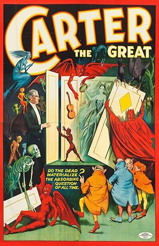 NLopezArt Carter The Great Vintage Poster Reprint #1 - Magic Vaudeville Illusionist Magician Home Decor Print (11x17 inches)