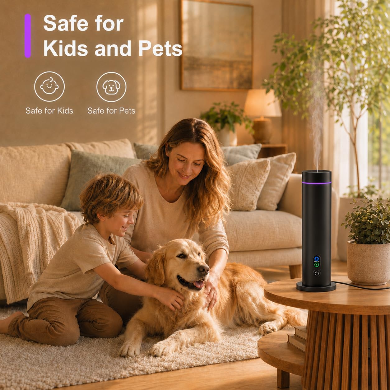 Maromalife Difusor sin agua, cobertura de 1000 pies cuadrados, difusor de aceite esencial con control remoto, modo de niebla ajustable, difusor de aromaterapia con luces de estado de ánimo, color