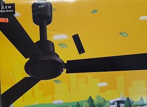 V Guard Enviro pro 1200MM 35Watt Energy Saving Bldc Cieling Fan With Remote (Matte Brown)