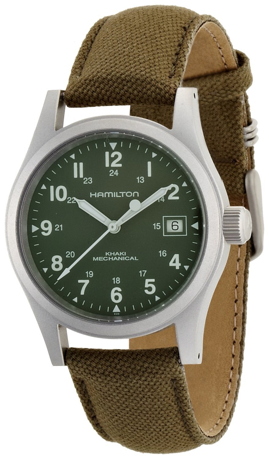 Amazon.co.jp: HAMILTON 腕時計 カーキ フィールド メカニカル