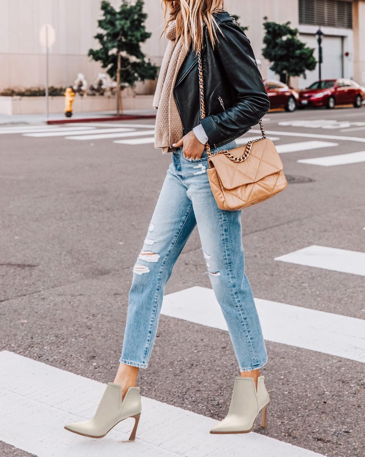 Juliet Holy Womens High Heel Booties Pointed Toe V Cut Back Zipper Short Dress Ankle Boots - Image 2