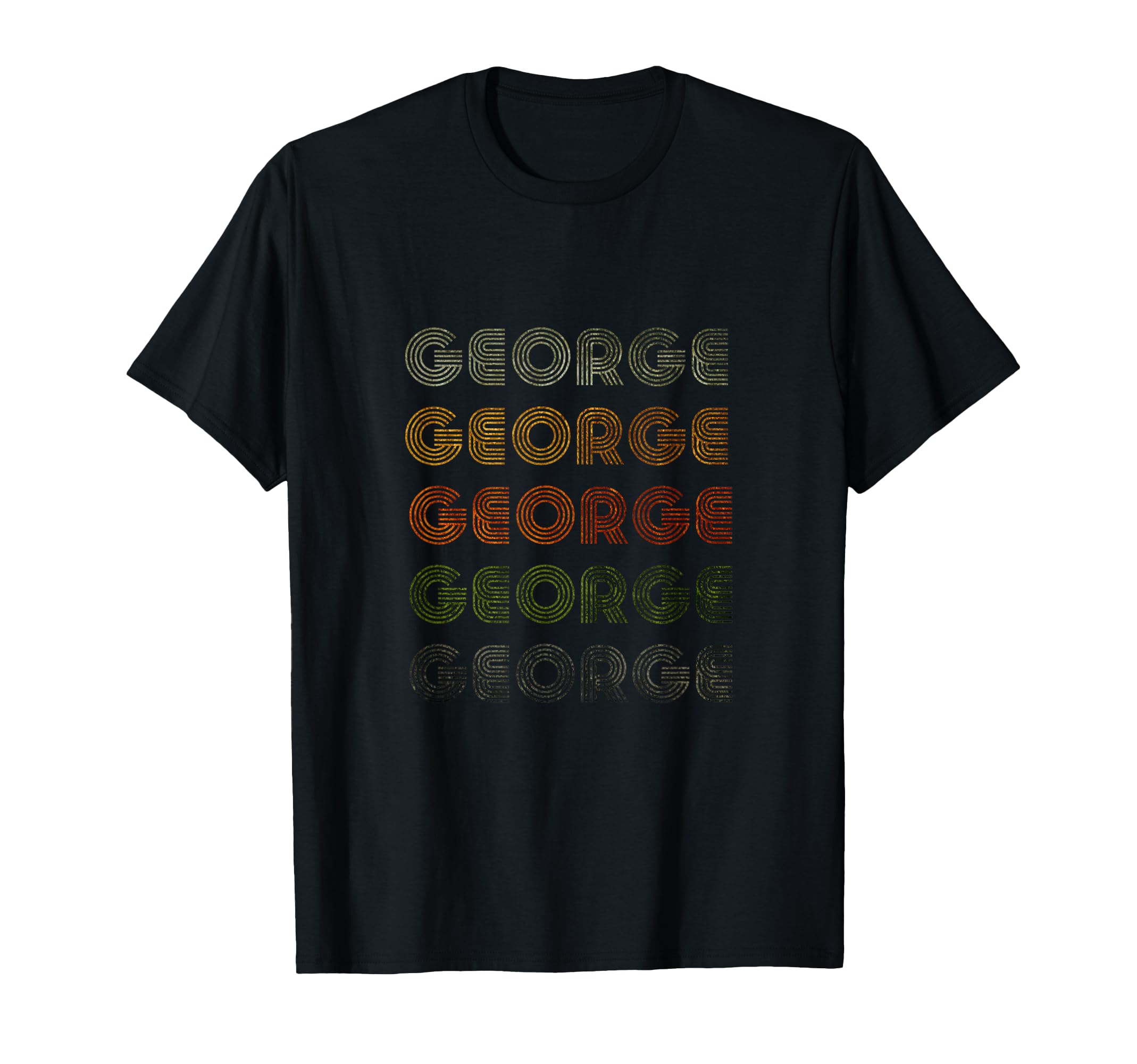 Love Heart George Tee Grunge/Vintage Style Black George T-Shirt
