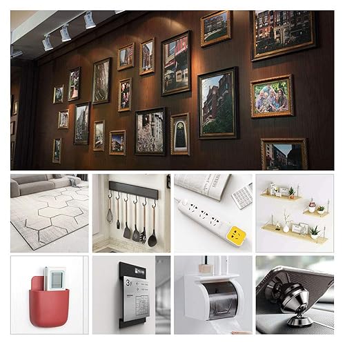 Miniatura 5 de Cinta adhesiva de doble cara resistente cinta adhesiva de montaje transparente de 12 pulgada y 10 pies cinta extraíble de dos caras sin residuos