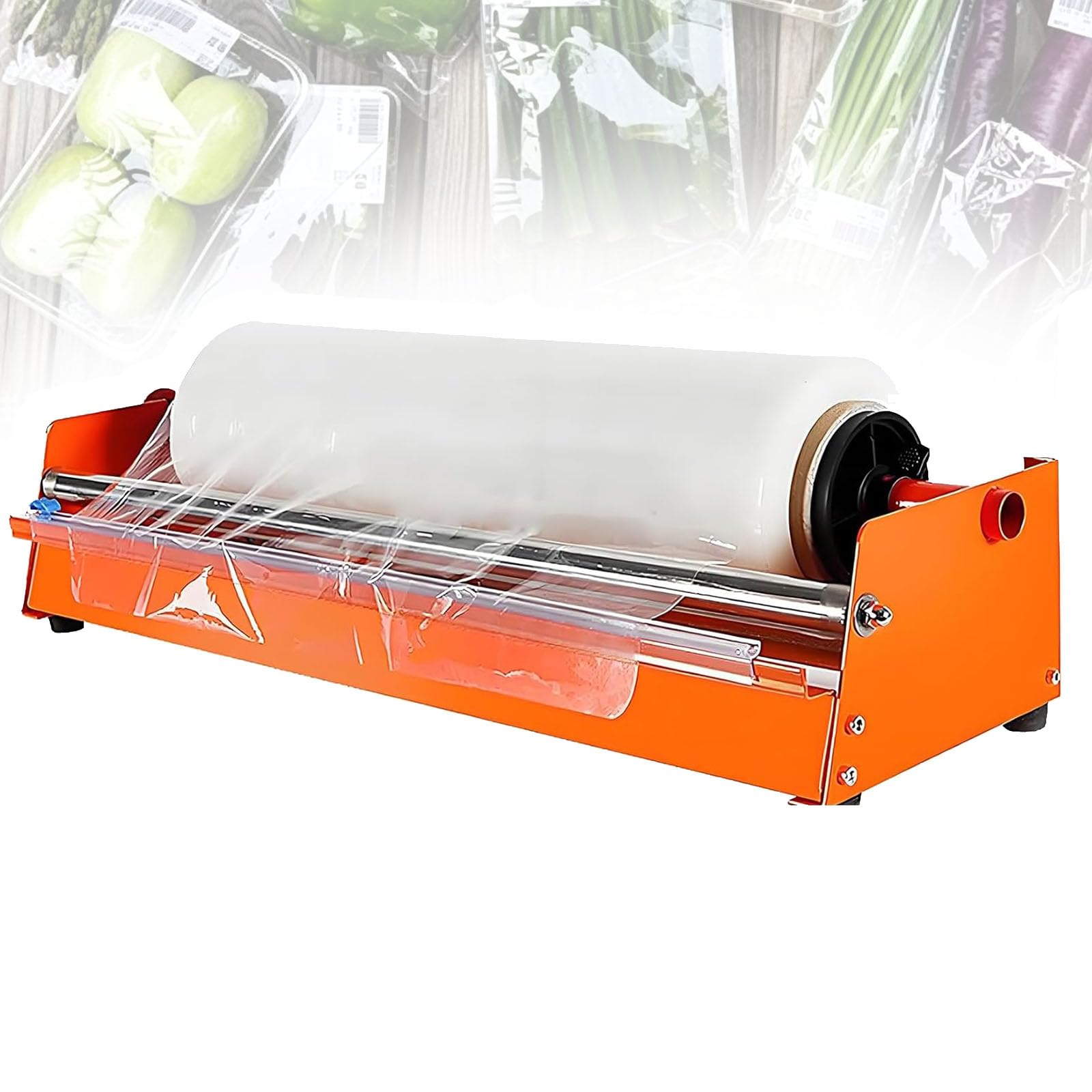 Avvolgitrice Manuale per Film Estensibile, Dispenser per Film Estensibile, con Guida Scorrevole, Larghezza Regolabile, Larghezza Massima del Film 500 Mm, Dispenser per Film Estensibile