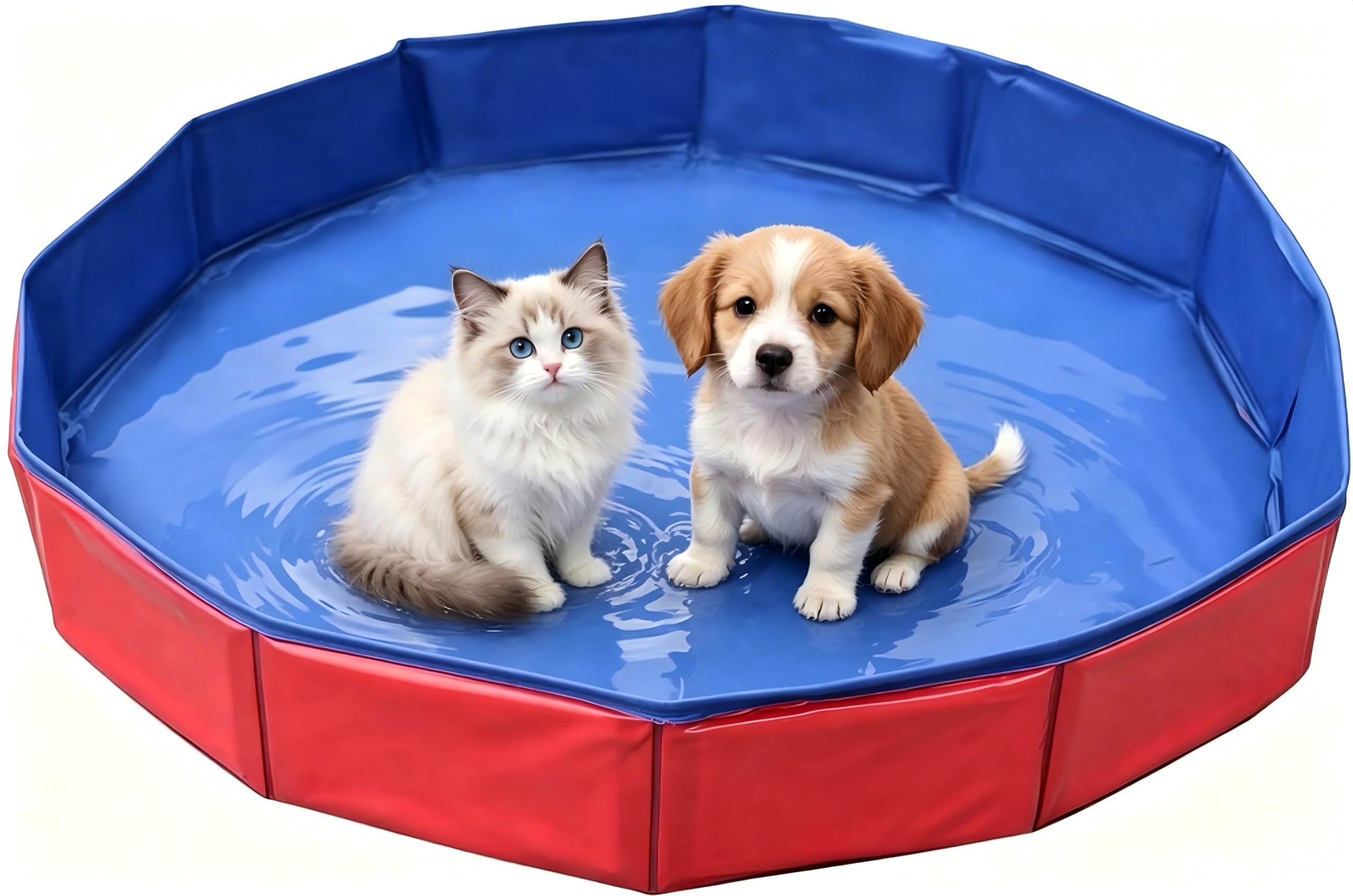 Collapsible Dog Swimming Pool，Dog Paddling Pool,50 × 10 cm
