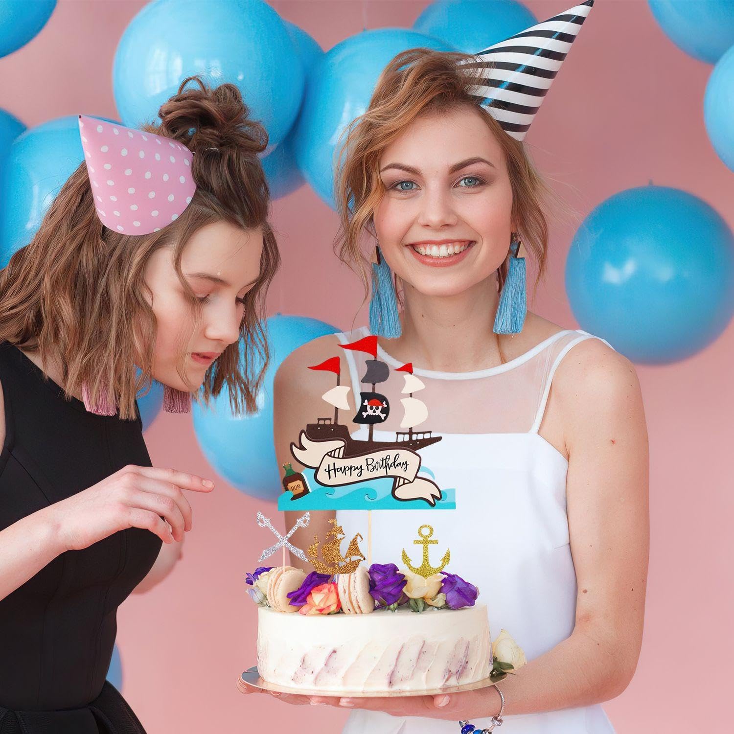 Decorazione di compleanno e torta pirata - - Autour du Gâteau