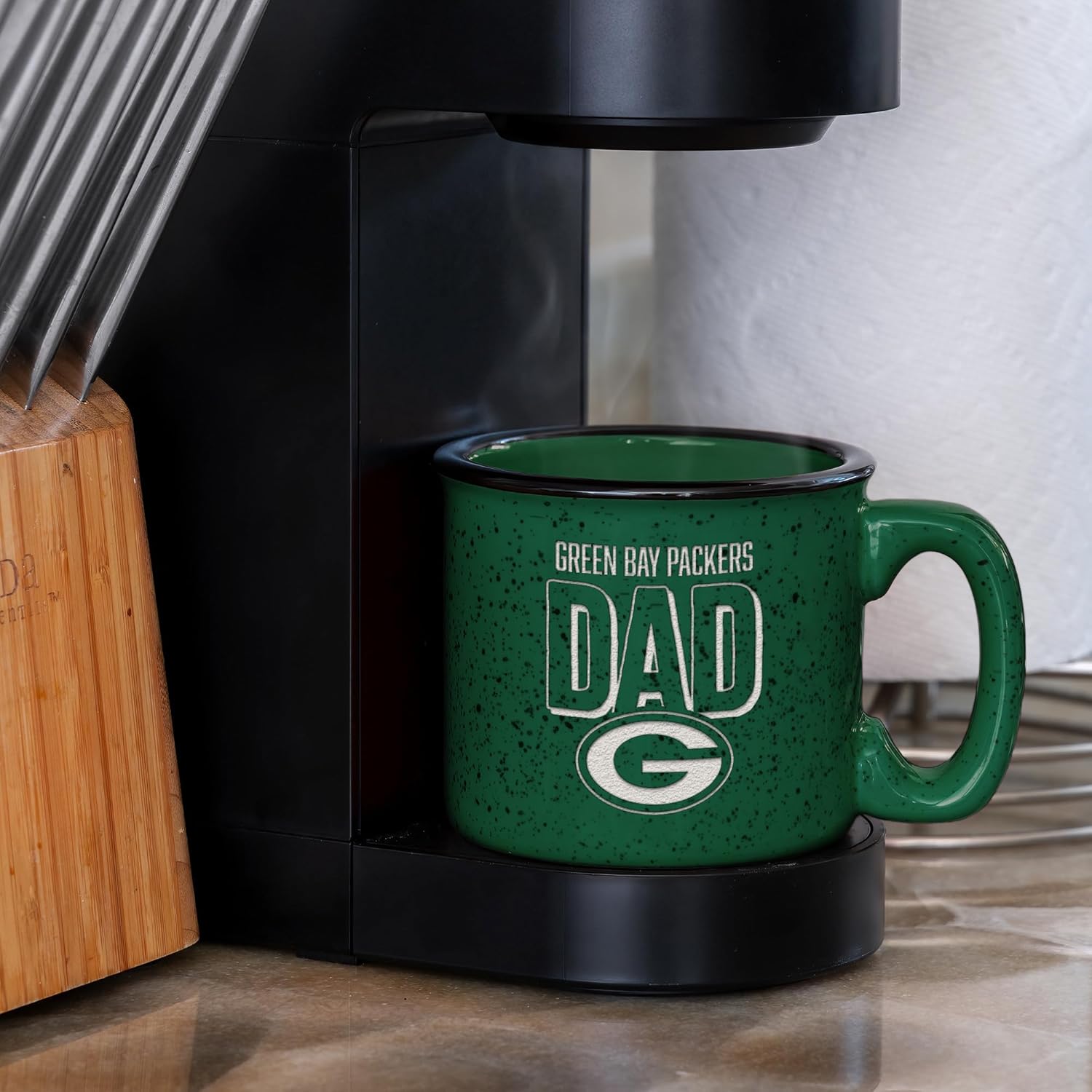 Rico Industries NFL Football Dad 12oz Laser Engraved Campfire Mug - Image 4
