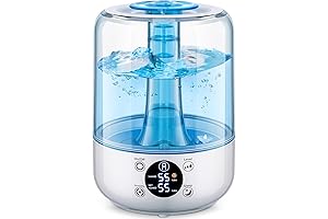 HiLIFE Humidifiers for Bedroom - Ultrasonic Cool Mist Humidifier