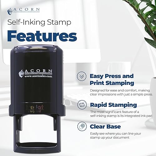 Vista 17 de Iowa Notary Public Stamp - Sello de notario redondo preentintado de calidad IA, ideal para notario público de Iowa, duradero y duradero, diámetro