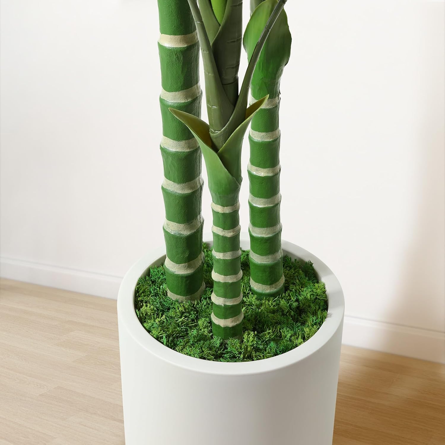 Fopamtri Artificial Areca Palm Tree 180 cm Fake Plants, Large Fake Tropical Palm Plants with White Planter Artificial Plants Indoor for Home Bedroom Office Balcony Garden Decorations 5 71bmleSs IL. AC SL1500