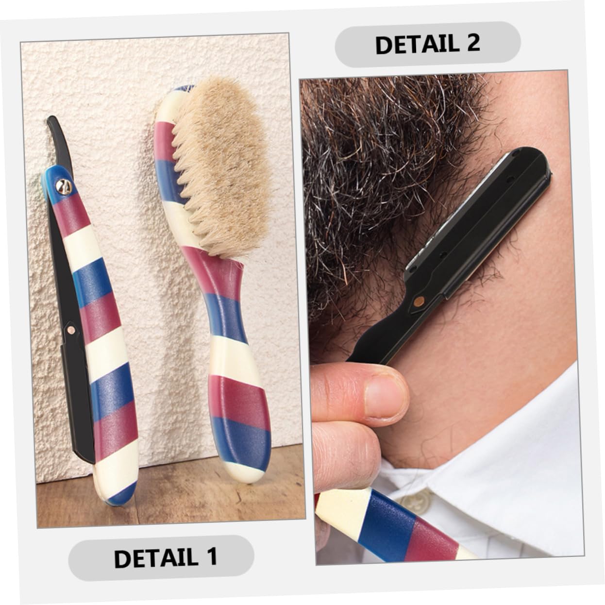 Didiseaon 1set Shaving and Brush Men Grooming Beard Care Kit for Precise Shaving and Styling and Aesthetic for All Occasions