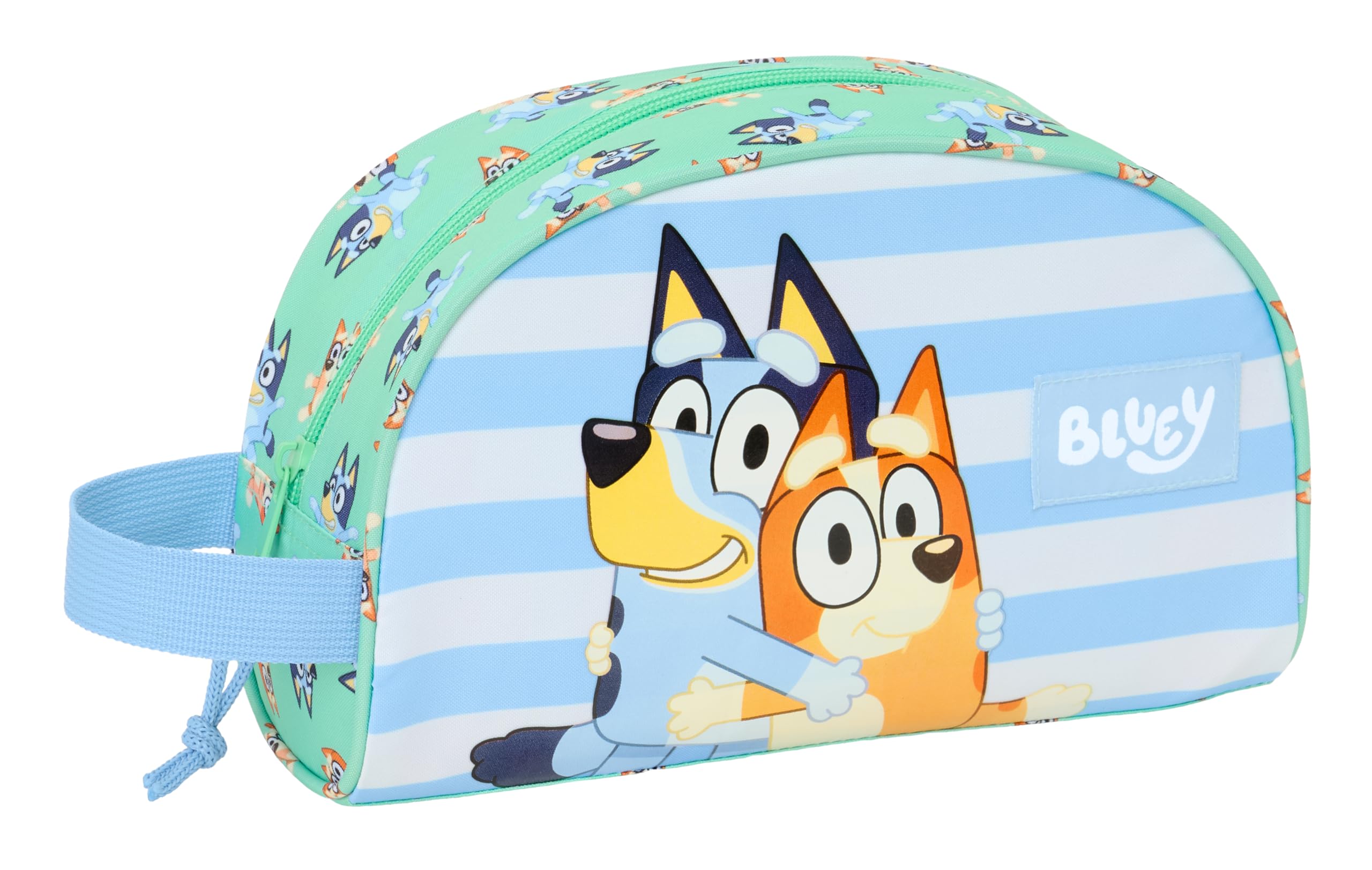 Safta BLUEY Sisters – Large Children's Toiletry Bag, Adaptable to Cart, Ideal for Children from 5 to 14 Years, Comfortable and Versatile, Quality and Resistance, 26 x 16 x 9 cm