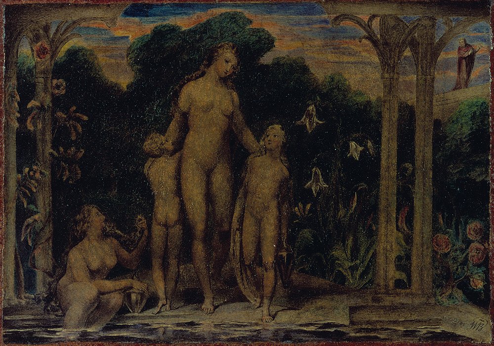 Décoration murale William Blake Bathsheba at The Bath grand tableau avec cadre