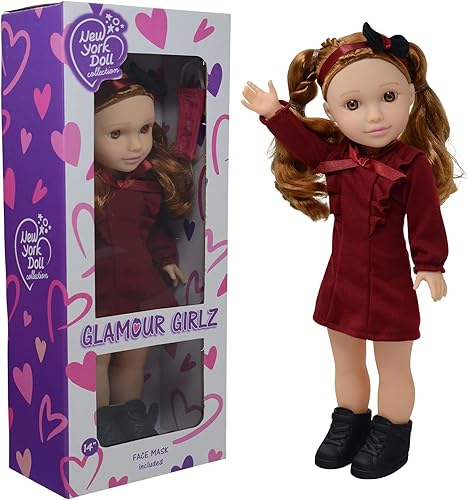 Miniatura 5 de Glamour Girlz - Muñeca de moda articulable de 14 pulgadas, muñecas para niñas de 3 años en adelante, muñecas para niñas de 7 años (pelo rojo)