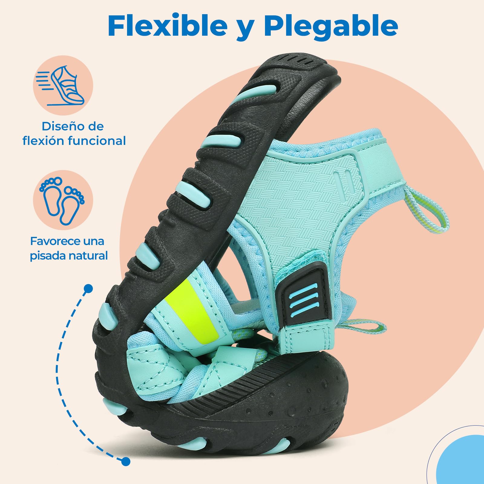 SAGUARO Sandalias Calzado de Verano para Niños Puntera Cerrada para Trekking y Senderismo Tallas 25-38 — view 6