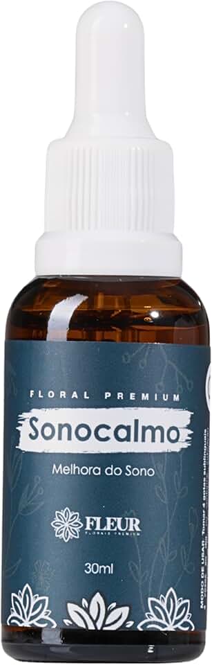 Fleur, Sonocalmo, Floral de Bach premium, para relaxamento e melhora do sono, Conta-gotas, Fórmula natural, Terapia alternativa, 30ml