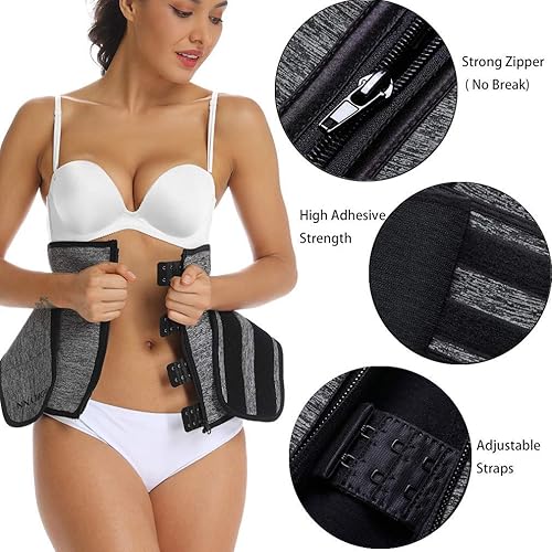 Miniatura 4 de HOPLYNN Corsé de Neopreno para Entrenamiento de Cintura con Sudoración, Moldeador Recortador, Cinturón para Mujeres