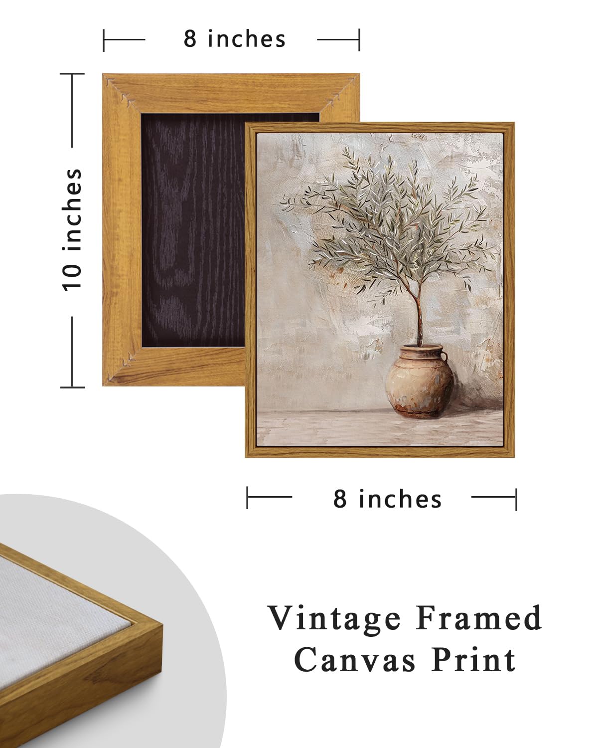 Vintage Olive Tree Wall Art - Farmhouse Decor -4