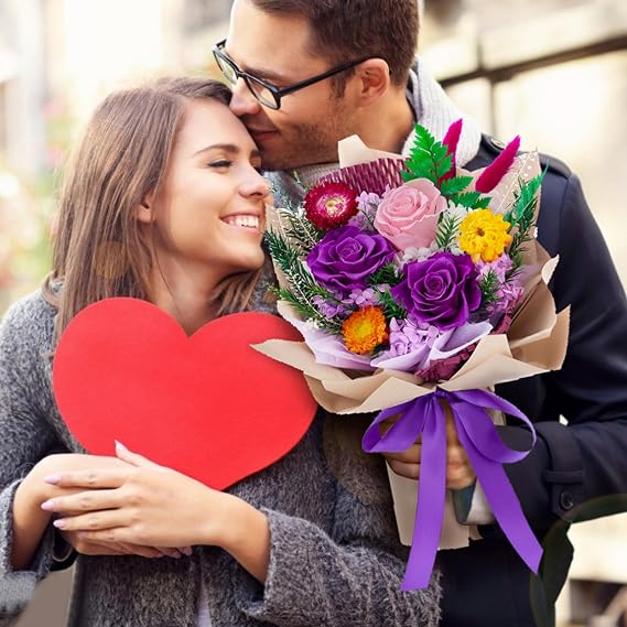 Forever Flowers Bouquets(Purple)