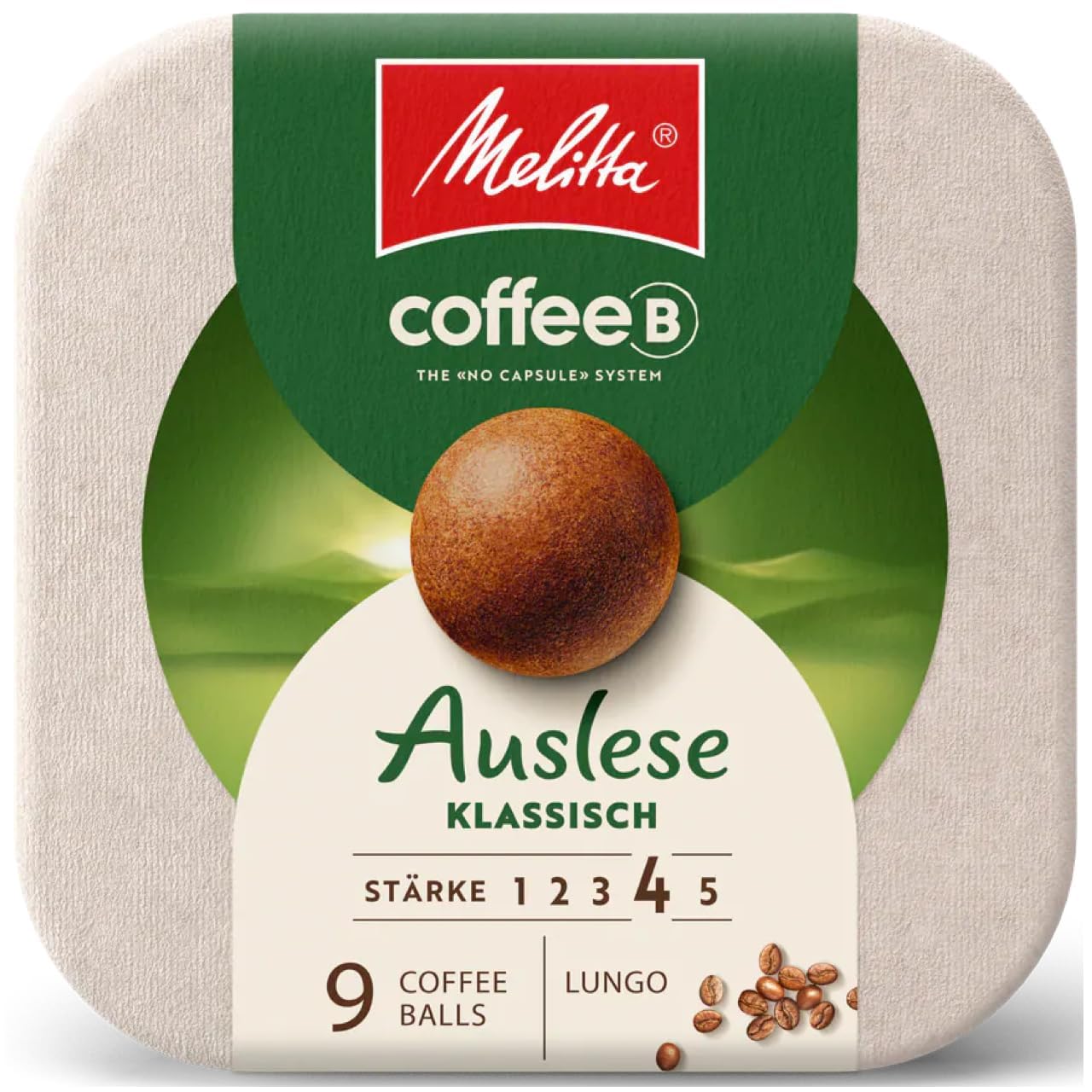 CoffeeB by Café Royal - 10x LUNGO - Auslese KLASSISCH zu je 9 Coffee Balls 51g, 10er Pack (10x 9 Coffee Balls)