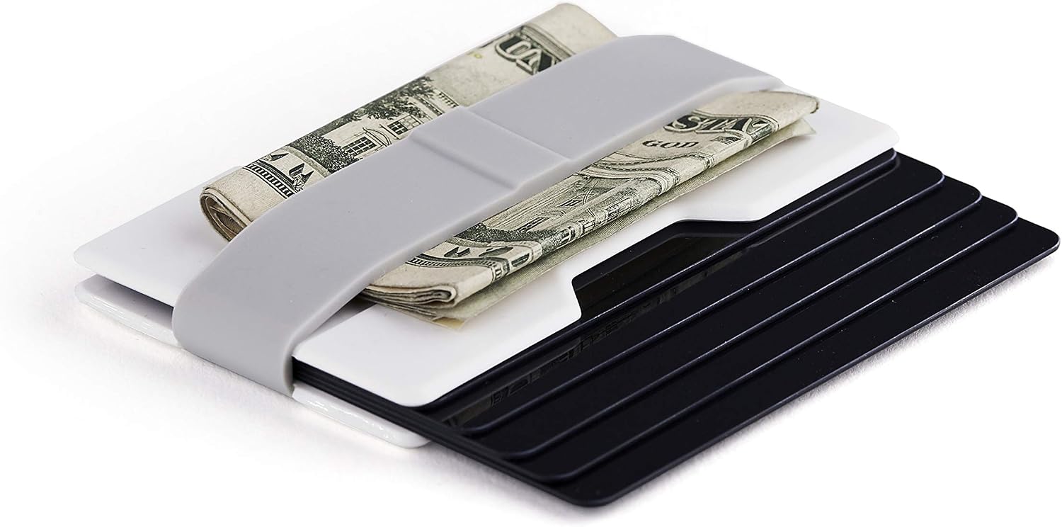 Radix One Black Steel - RFID Blocking Minimalist Front Pocket Ultra Thin Strong Wallet Money Clip image 3