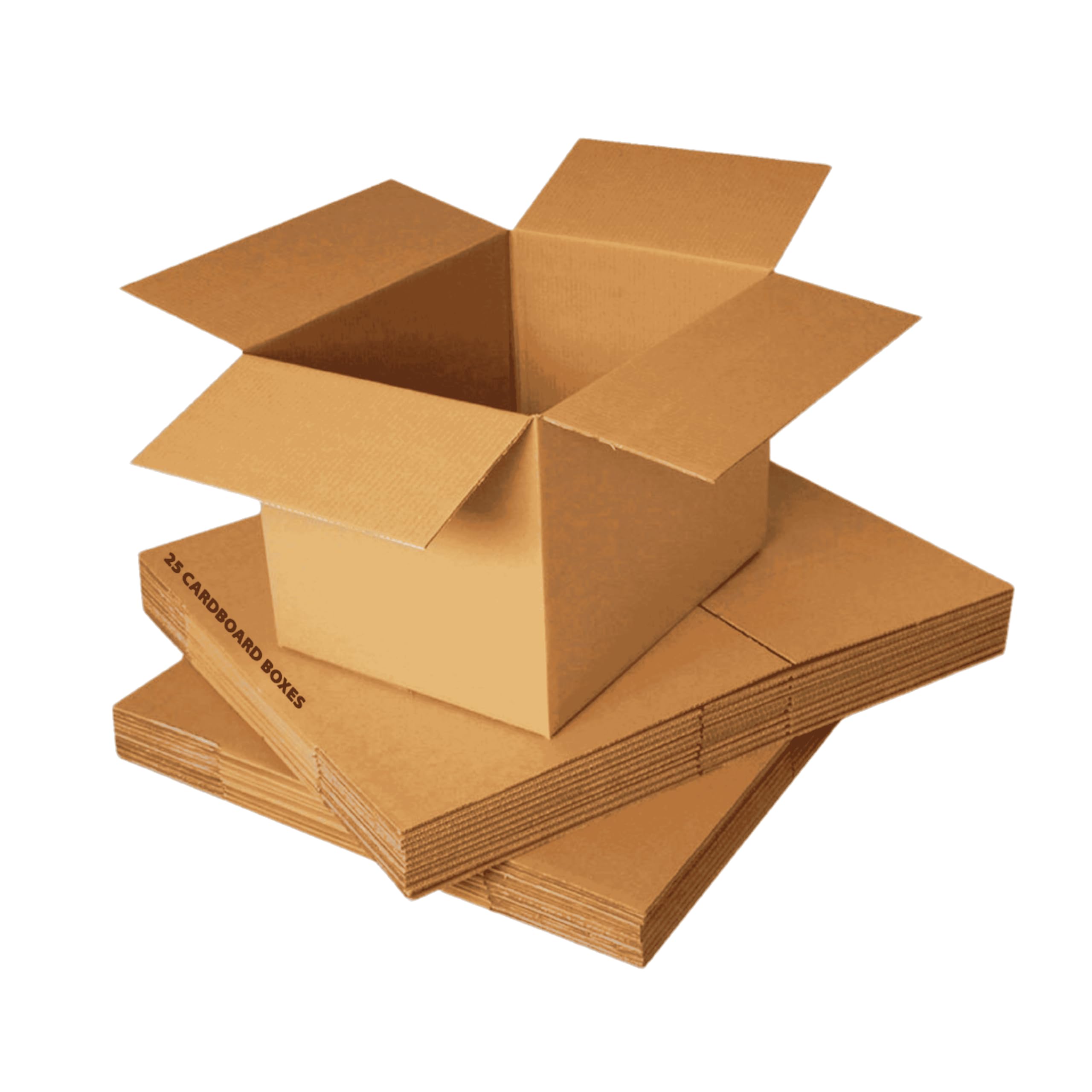 25 Small Strong Cardboard Shipping Boxes Single Wall 305x229x152mm (12x9x6") | Durable & Eco-Friendly Brown Sturdy Cardboard Boxes for Posting, Mailing, Gift Parcels, Moving, Business, Packing