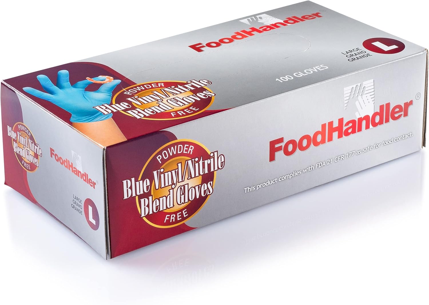 ESKAY PRODUCTS Nitrile Vinyl Blend Disposable Gloves, Latex Free, Powder Free Gloves